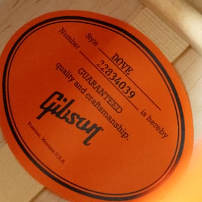 Gibson Acoustic Dove Original - Vintage Cherry Sunburst image 12