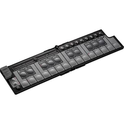 Korg nanoKEY Fold Slimline Foldable MIDI Keyboard Controller (Black) image 1