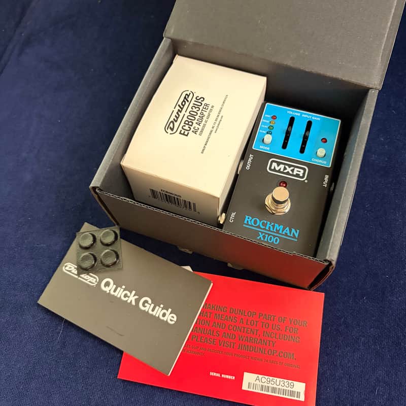MXR MX100 Rockman X100 Analog Tone Processor 2025 - Present - Black / Blue image 1