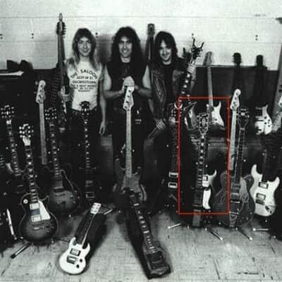 Fender Custom Modified Stratocaster ex DAVE MURRAY - IRON MAIDEN 1962 Black imagen 5