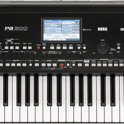 Korg PA300 61-Key Professional Arranger Keyboard, Black
