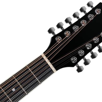 Oscar Schmidt OD312CEB Dreadnought Cutaway Style Mahogany Neck 12-String Acoustic-Electric Guitar image 4