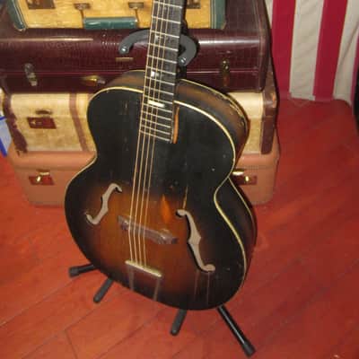 Vintage 1950's Harmony Master Archtop Acoustic Guitar image 3
