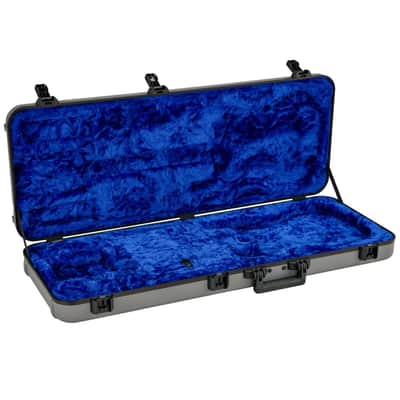 Fender Deluxe Molded Strat/Tele Case in Silver/Blue image 2
