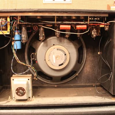 Vintage 1967 Selmer Vanguard Black Silver 15w Valve Amplifier w/ Pedal MINT image 8
