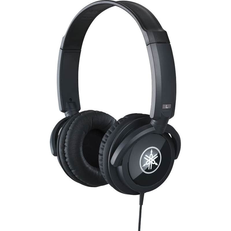 Yamaha HPH-100B Dynamic Closed-Back Headphones Black image 1