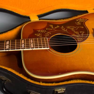 Gibson Hummingbird Flat Top Acoustic Guitar (1962), ser. #82242, original black hard shell case. image 14
