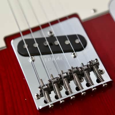 1981 Tokai TE-70WR Breezysound Telecaster MIJ See-Through Red 1-Piece Sen Body w/ OHSC image 13