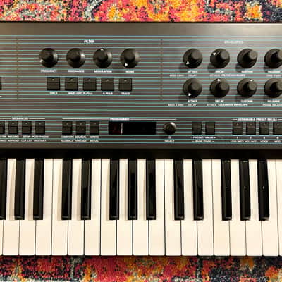 Behringer UB-Xa 16-Voice 61-Key Synthesizer 2023 - Present - Blue with Wood Sides image 3
