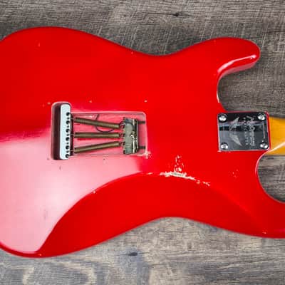 MyDream Stratocaster Custom Built - Light Relic Hot Rod Red Texas Special image 3