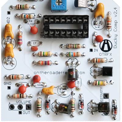 Ducky Comp PCB *NEW v2.4 LM13700 IC* - Build your own vintage Dyna Comp Compressor! image 2