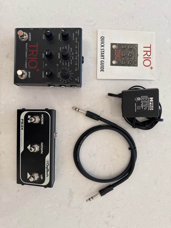 DigiTech TRIO Plus Band Creator + Looper with FS3X 3-Button Footswitch 2010s - Grey image 1