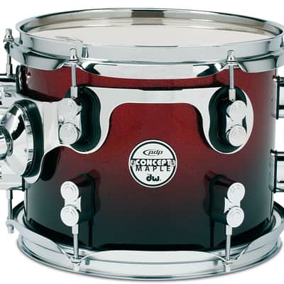 PDP Concept Series Maple 7pc Shell Pack - Red to Black Fade image 2