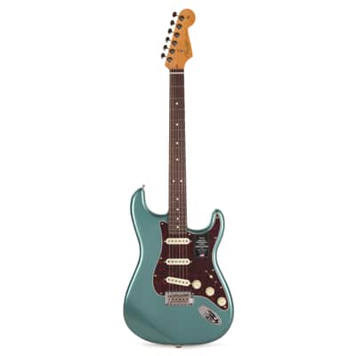 Fender American Professional Classic Stratocaster Faded Sherwood Green Metallic image 4