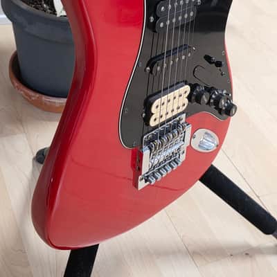 1977 Fender Stratocaster Dakota Red Kahler HSH American Vintage 70s 1970's DiMarzio USA Strat Custom Fiesta Red Guitar image 9