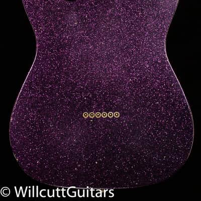 Fender Custom Shop LTD 1960 Telecaster Journeyman Relic Aged Magenta Sparkle (707) image 4