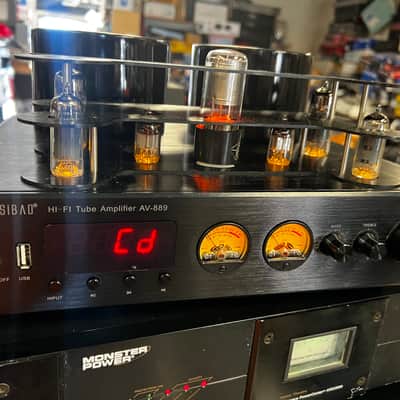 AOSIBAO Hi-Fi Tube Amplifier AV-889 good working great cosmetic condition image 2
