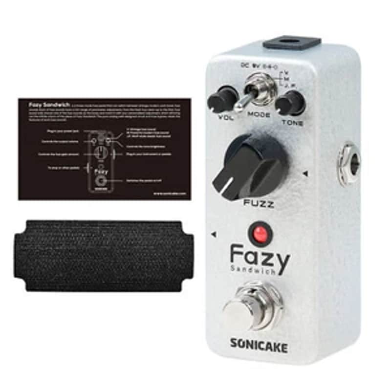 SONICAKE Fazy Sandwich Classic Fuzz Pedal Analog True Bypass Tone-control Pedals image 1