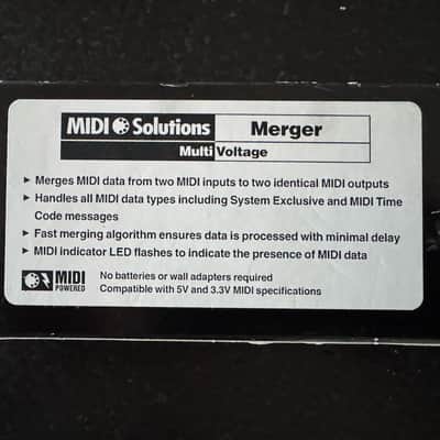 **LIKE NEW-IN BOX-ONE OWNER** MIDI Solutions Quadra Thru 4 Output MIDI Thru Box image 9