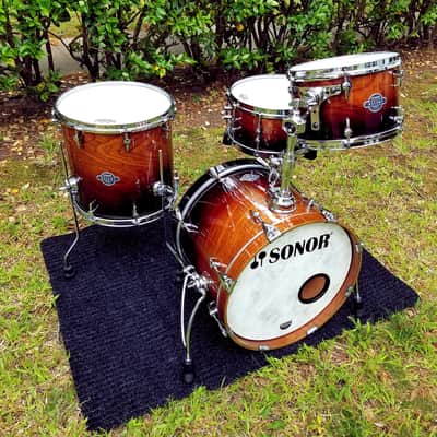 Sonor Ascent Jazz, Heavy German Beech, 12/14/18 w/ 6.5" Snare, Burnt Fade Lacquer, Local Pickup Only image 2