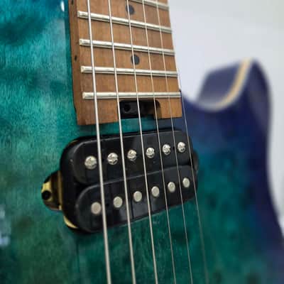EVH Wolfgang WG Standard QM with Baked Maple Fretboard 2020 - Chlorine Burst image 3