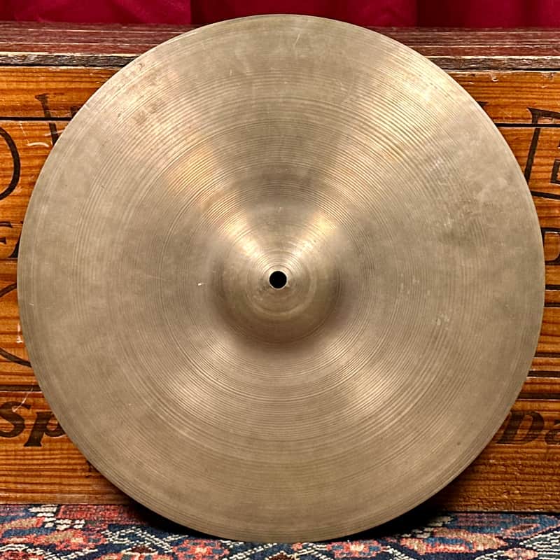 14" Zildjian A 1940s-50s Trans Stamp Crash / Hi-Hat Single Cymbal 594g image 1
