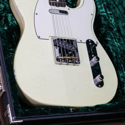 Del-Tone 60's T-style | Aged Vintage White image 4