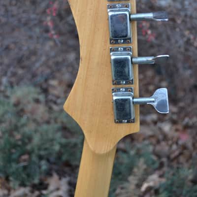 Vintage 1960's Intermark Cipher Bass Guitar Offset Body & Hockey Puck Headstock image 5