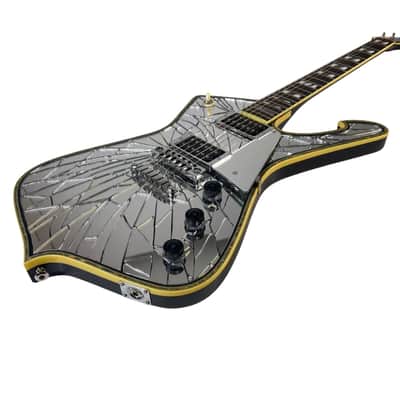 2017 Ibanez PS1CM Paul Stanley Signature Cracked Mirror Iceman image 3