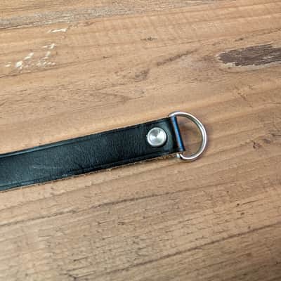 Vintage Guitar Strap Spaghetti Style 1950s, 1960s Black Great Condition image 8