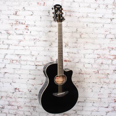 Yamaha APX600 Thinline Cutaway Acoustic-Electric Guitar - Black image 3