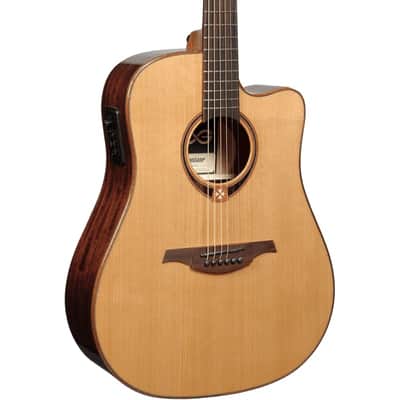 Lag Tramontane T118DCE | Dreadnought Cutaway Acoustic-Electric, Natural. New with Full Warranty! image 1