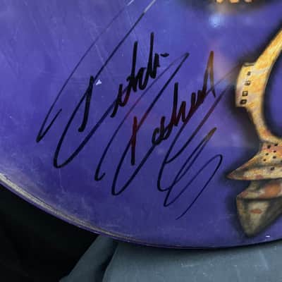 Rikki Rockett’s, Native Tongue Tour 1993-1994 Logo Bass Drum Head. SIGNED!! image 3