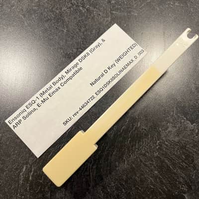 Ensoniq Replacement Weighted D Key (Ensoniq Keybeds) for Ensoniq ESQ-1 (metal) & Mirage DSK8 (gray), E-Mu Emax I Keyboard, ARP Solina (B417)