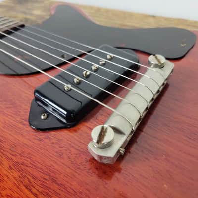 Vintage 1960 Gibson Les Paul Junior Double Cutaway - All Original - Very Clean - No Mods/No Breaks - Cherry image 10