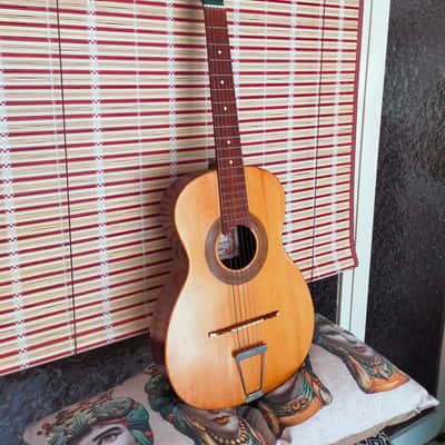 Guitar (Sicilian guitar) Ermelinda silvestri Parlor 1940 Natural image 4