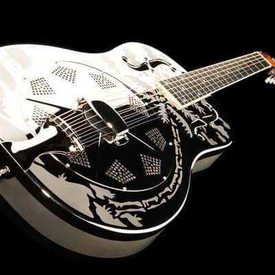 National Reso-Phonic Style O 12 Fret 2024 Mirror Nickel w/ Deco Palms - IN STOCK NOW! image 3