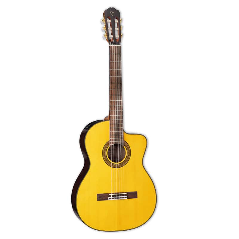Takamine GC5CE Classical Cutaway Acoustic Electric Guitar, Natural Gloss image 1