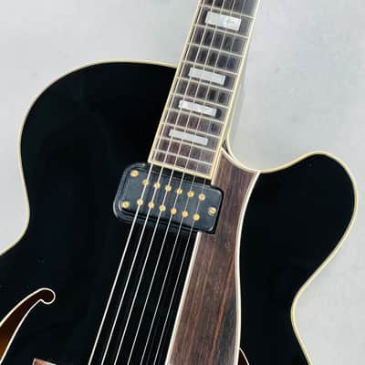 Fender D'Aquisto Elite Made In Japan Archtop 1985 - Black image 3