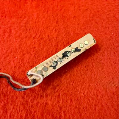 Fender Jazz bass bridge pickup 1974 - Grey bottom original vintage USA image 2