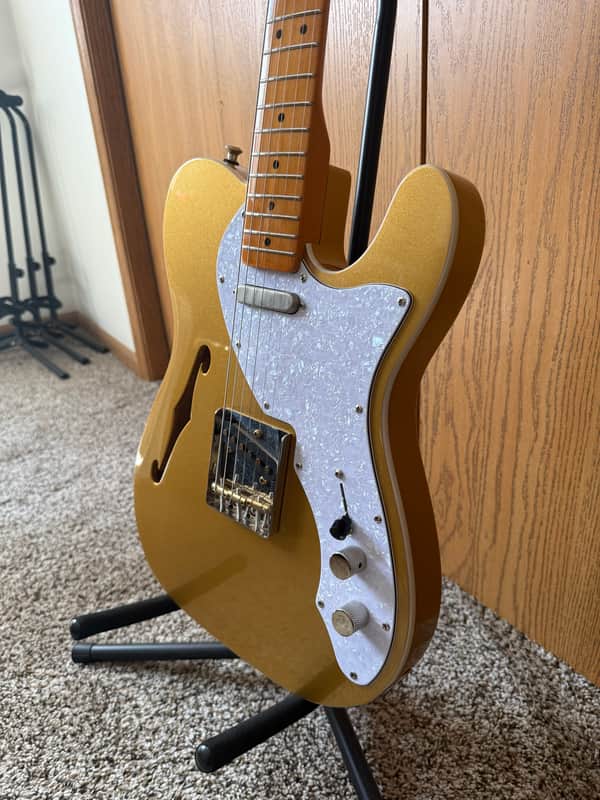 Squier Classic Vibe '60s Telecaster Thinline 2022 - Aztec Gold with hard case image 1