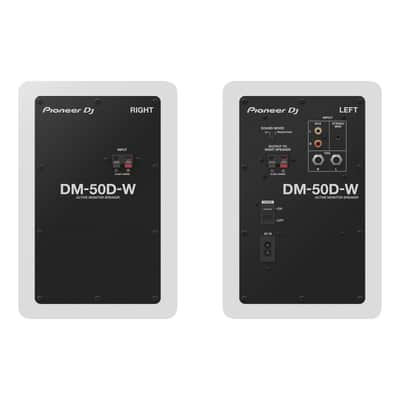 Pioneer DJ DM-50D-W/CMXEG White Studio Monitor Speakers w Stands image 4
