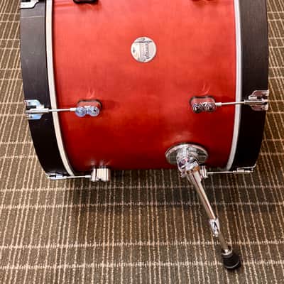 PDP Concept Maple 14x20” Bass Drum in Oxblood Satin with Wood Hoops image 3