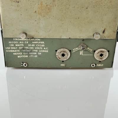 Stromberg Carlson AU-58 Tube Amp Mic Pre Vintage Rare Analog image 7