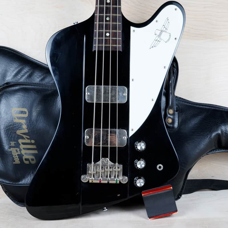 Orville by Gibson TB Thunderbird Bass MIJ 1990 Ebony Lacquer Finish USA Pickups Japan w/ Bag image 1