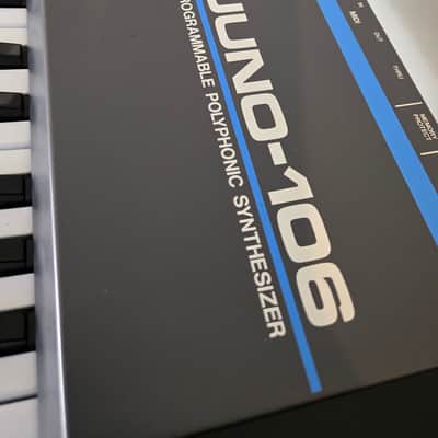 Roland Juno-106 61-Key Programmable Polyphonic Synthesizer 1984 - 1985 - Black image 6