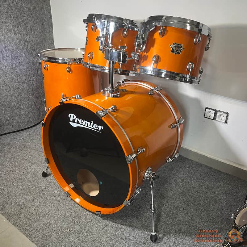 Premier Cabria XPK 22,12,13,16 Maple Drum Kit - Orange image 1
