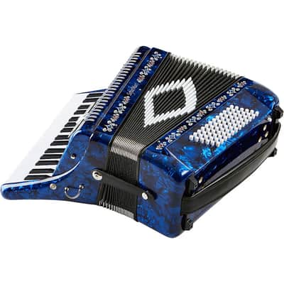 SofiaMari SM 3472 34 Piano 72 Bass Button Accordion Regular Dark Blue Pearl image 3