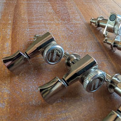 Gotoh Gretsch Branded Magnum Locking Tuning Pegs Nickel EXCELLENT image 4