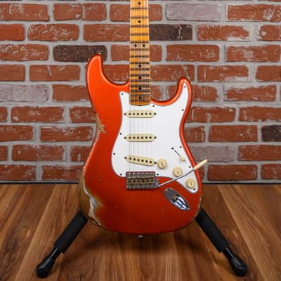 Fender Custom Shop SR25-69 Stratocaster Heavy Relic Aged Candy Tangerine 2025 w/OHSC image 4
